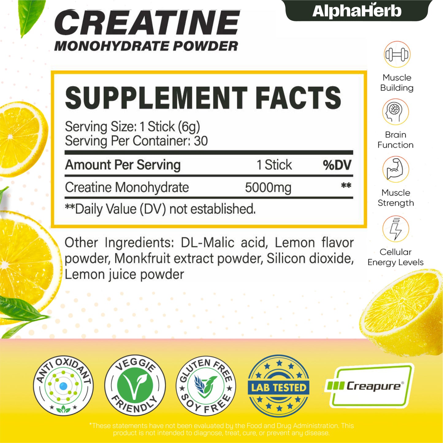 Creatine Monohydrate_Lemon Burst