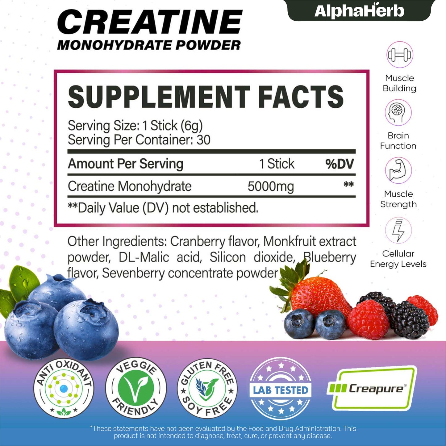 Creatine Monohydrate_Mixed Berries